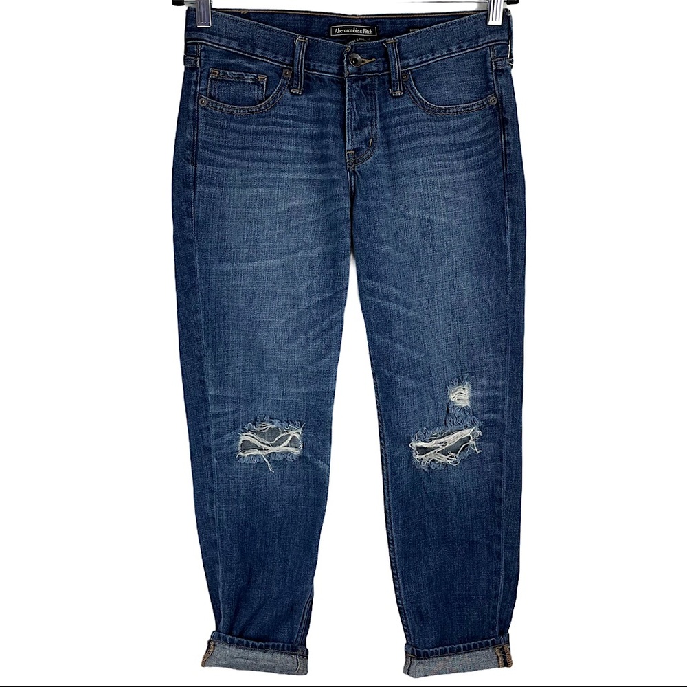 Abercrombie Distressed Boyfriend Mom Jean